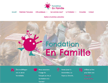 Tablet Screenshot of fondationenfamille.com